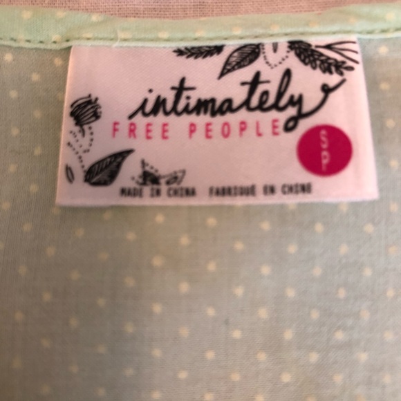 Free people dress/Tunic- mint green. Size small. - Picture 5 of 5